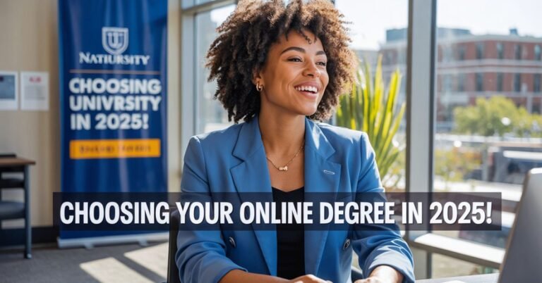 How to Choose the Right Online Degree Program at National University in 2025